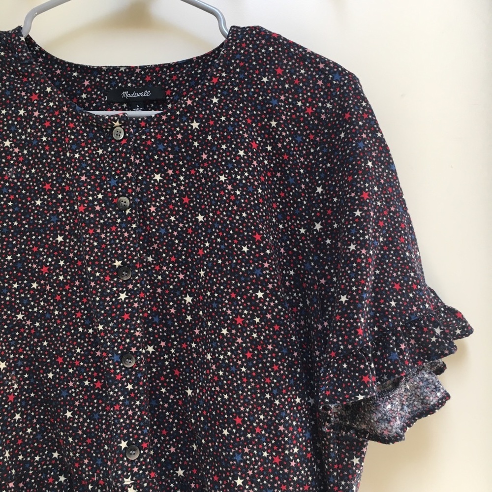 Madewell Stars Peplum Top